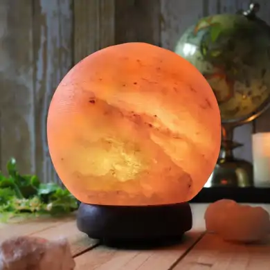 round salt lamp